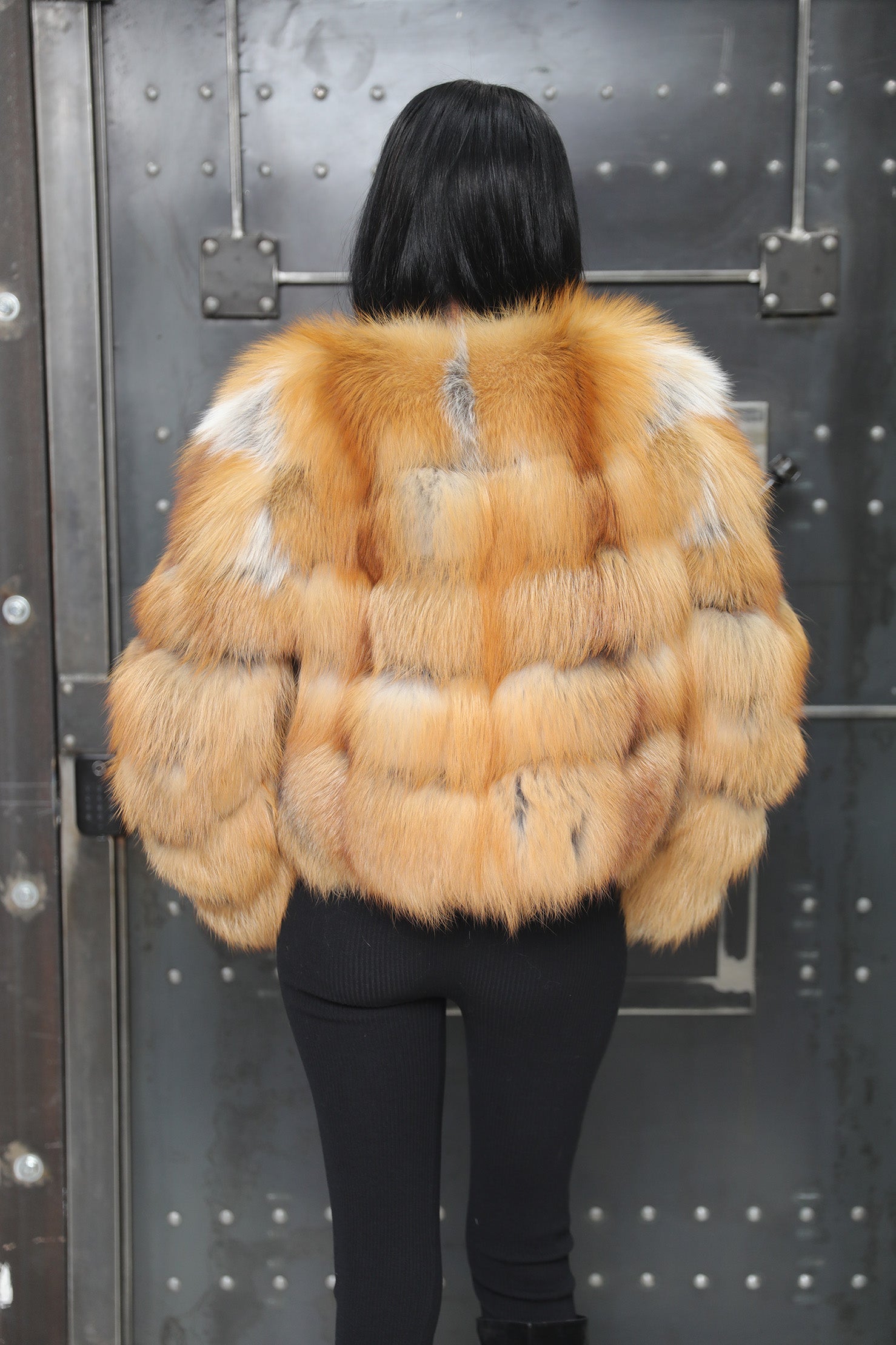 Red Fox Fur Cropped Coat