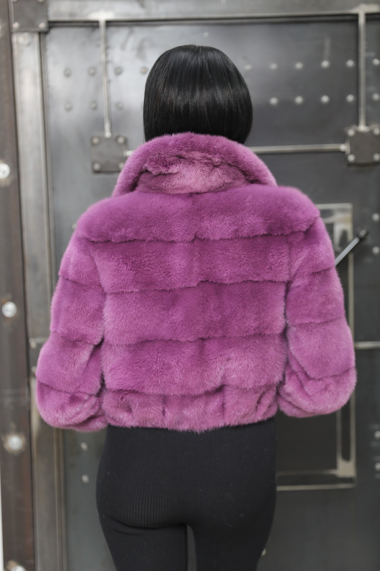 Violet Mink Fur Jacket