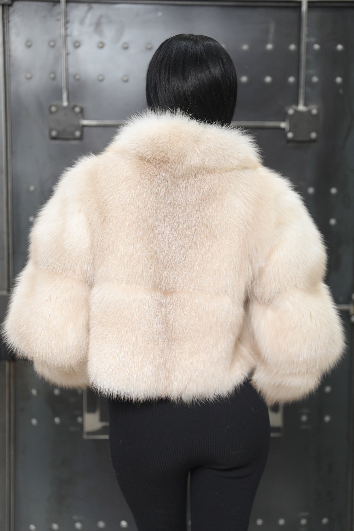 Arctic White Fox Fur Jacket