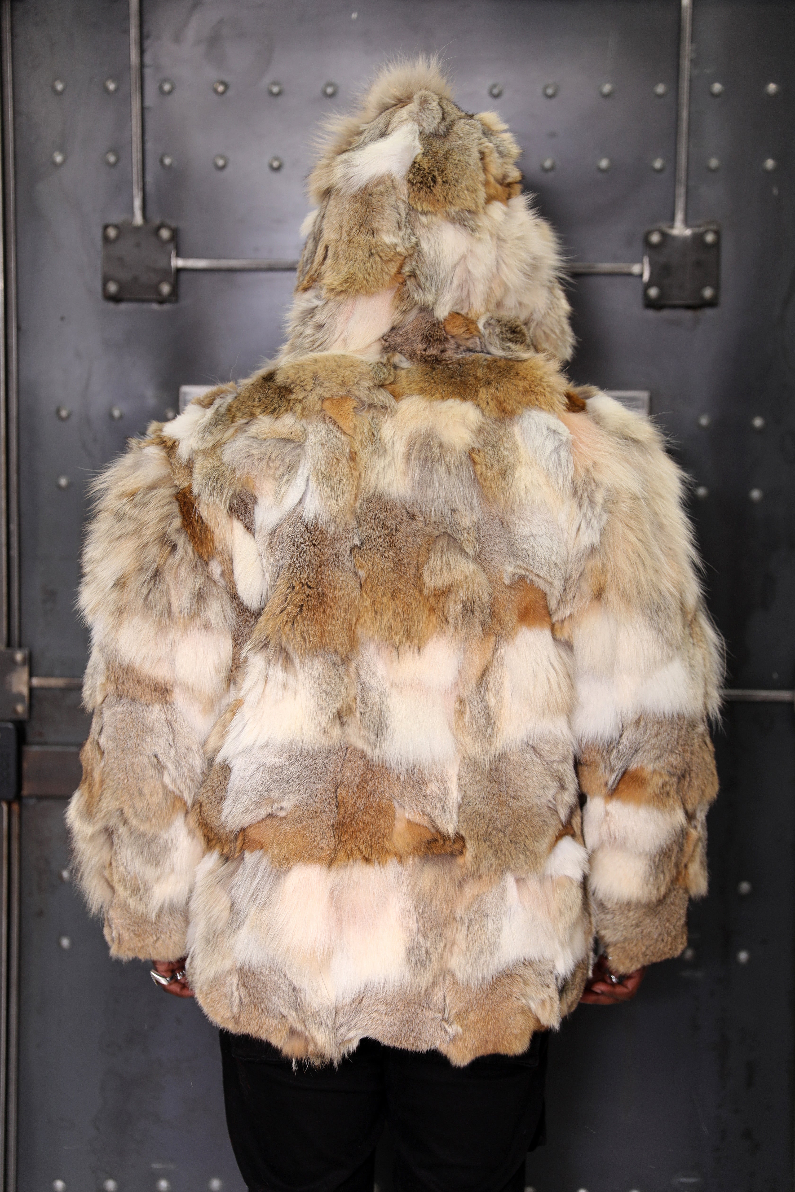 Men's Coyote Sections Hooded Bomber