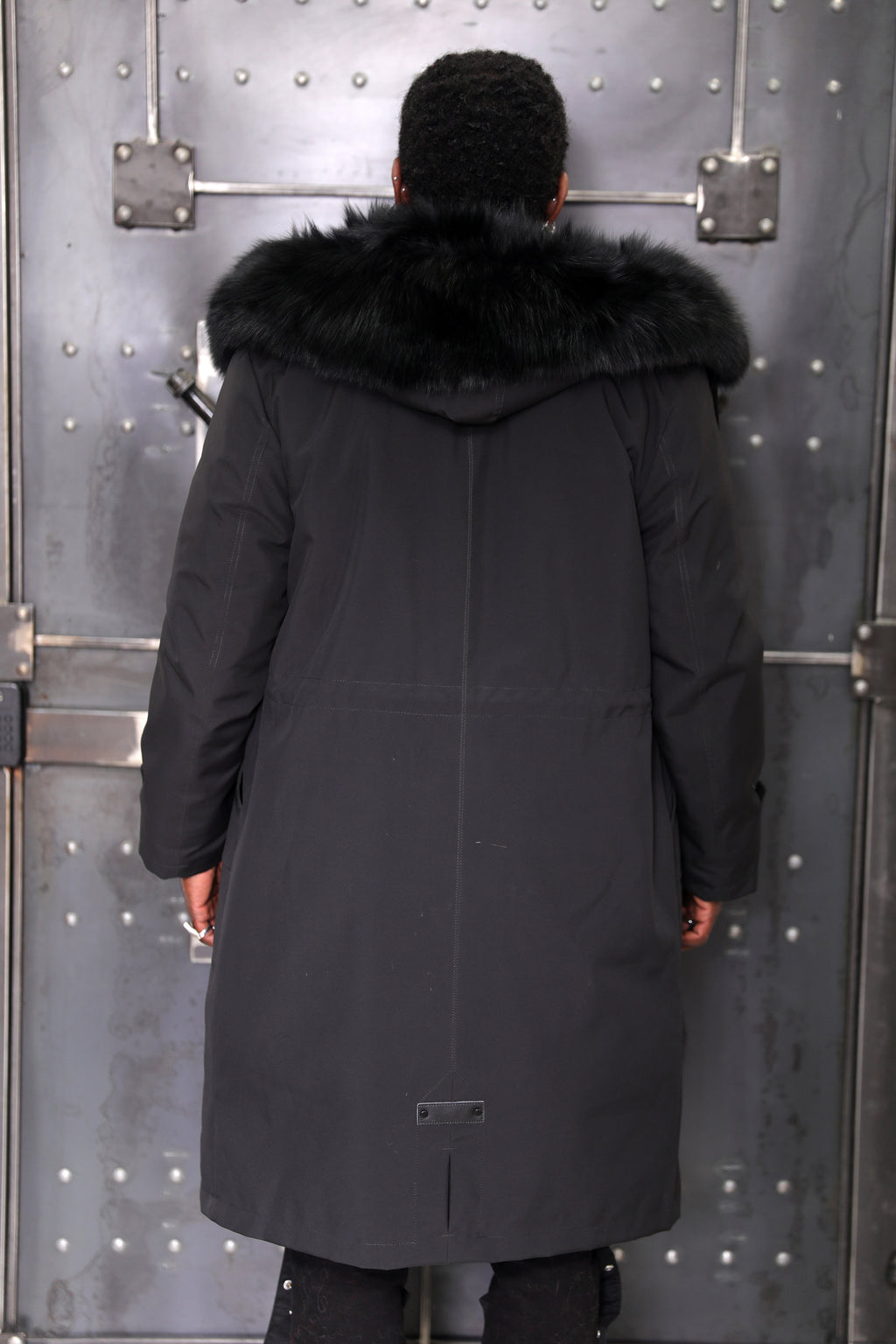 Men's 3-in-1 Technical Parka with Removable Black Fox Vest