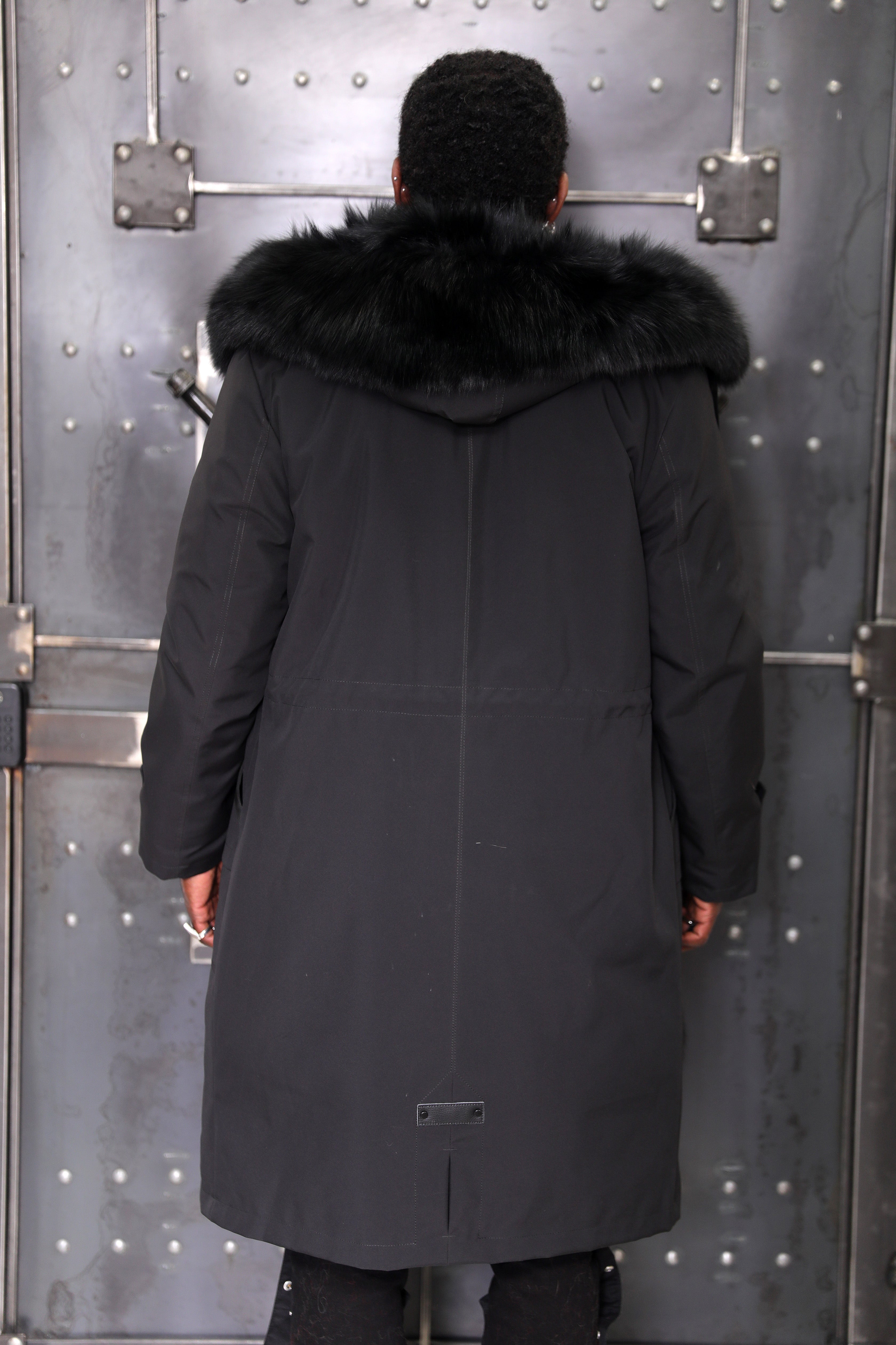Men's 3-in-1 Technical Parka with Removable Black Fox Vest
