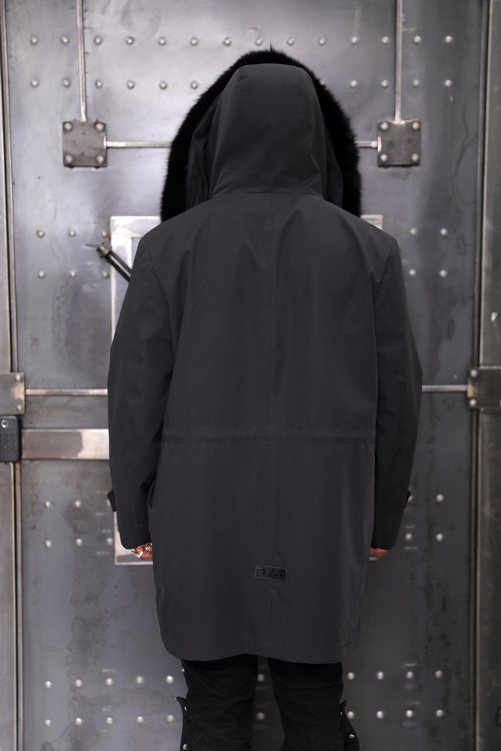 Men's 3-in-1 Technical Parka with Removable Black Fox Vest