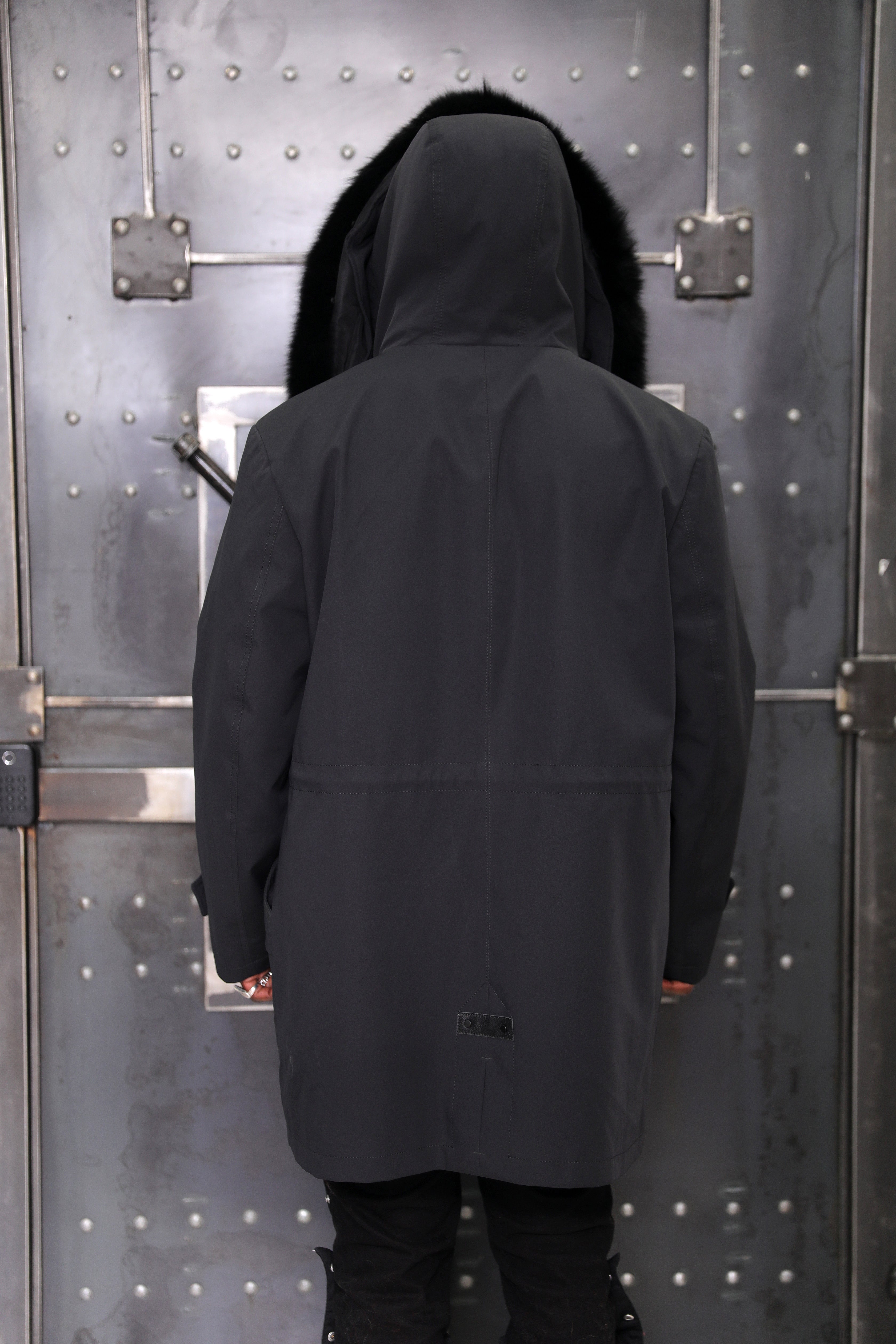 Men's 3-in-1 Technical Parka with Removable Black Fox Vest